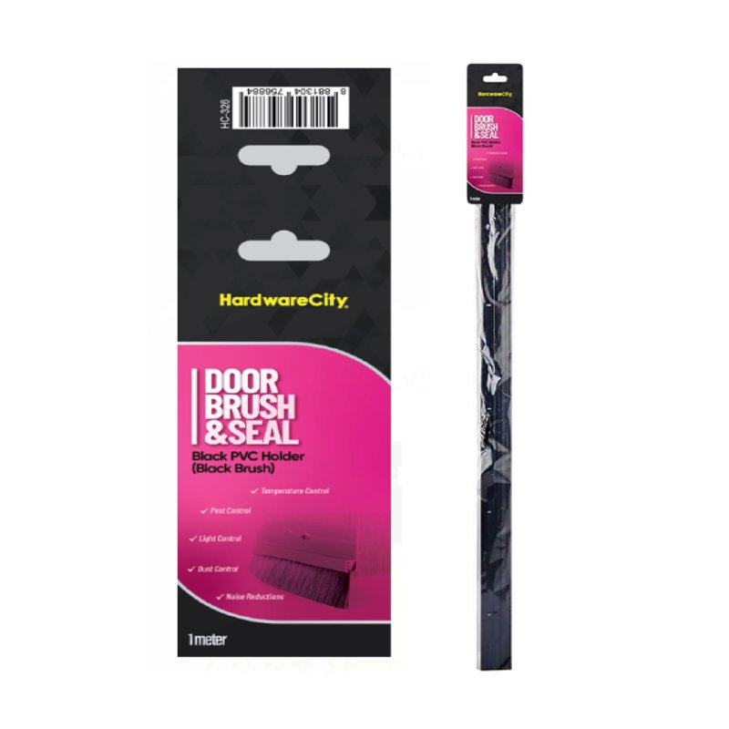 HardwareCity Black PVC Holder + Black Brush - Pink 1 S