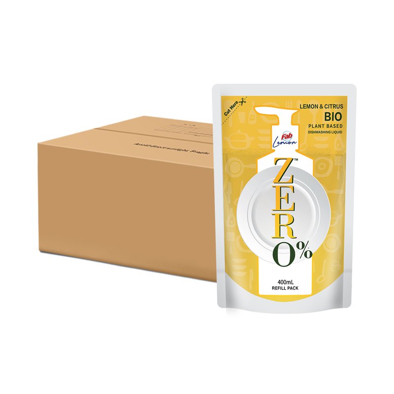 FAB [Carton] FAB Dishwashing Liquid Refill - Lemon & Citrus