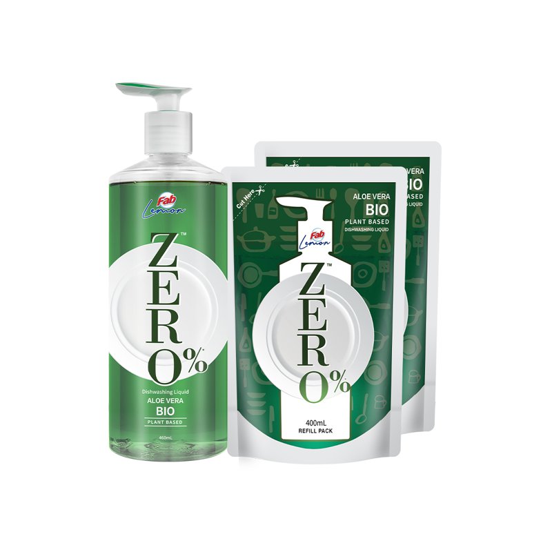 Fab Dishwashing Liquid + Refill - Aloe Vera 1 S