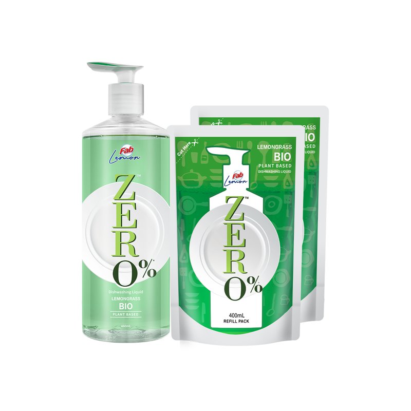 Fab Dishwashing Liquid + Refill - Lemongrass 1 S