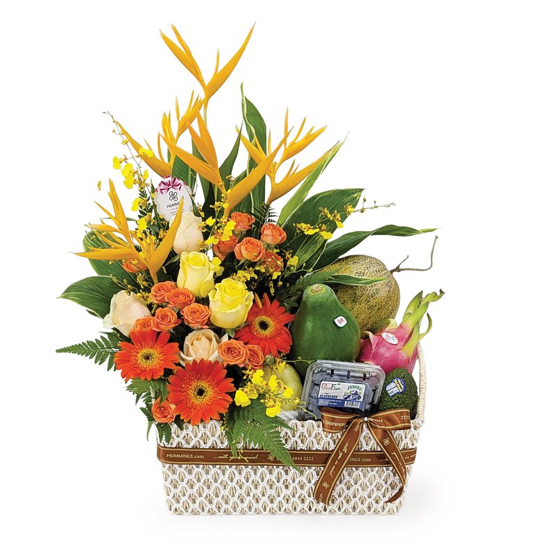 Fruits & Flowers Basket - Sunny Tropics (KFF962) 1 S