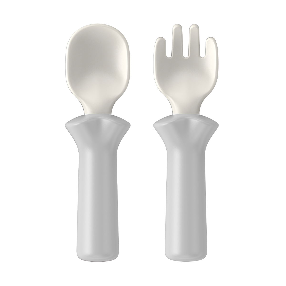 MODU'I Silicone Spoon/Fork Set - Grey 1 S