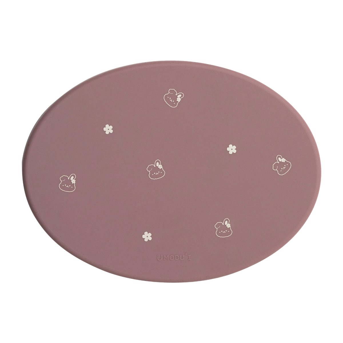 MODU'I Silicone Suction Plate Lid/Tray - Pink (with Rabbit) 1 S