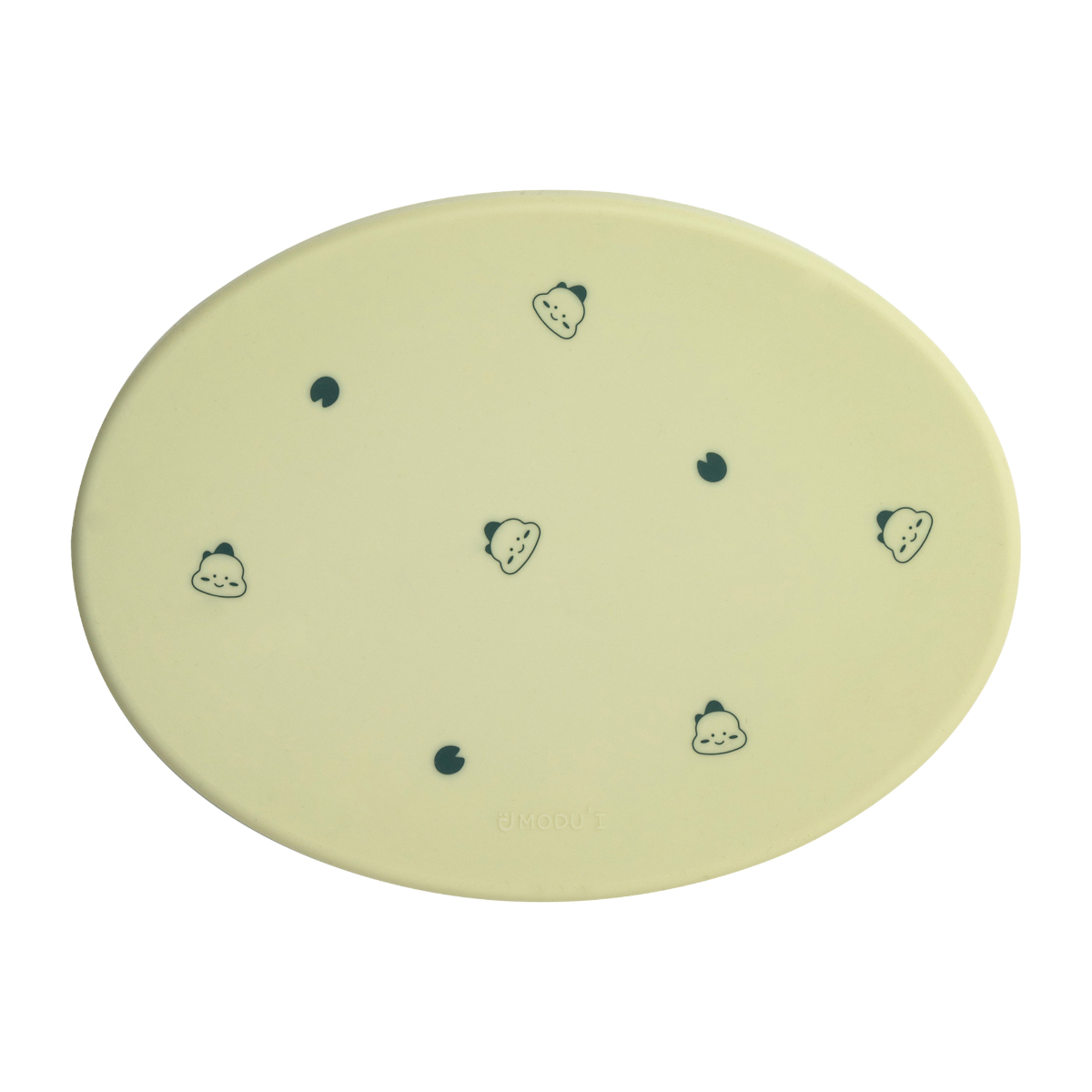 MODU'I Silicone Suction Plate Lid/Tray - Green Bean (Dino) 1 S