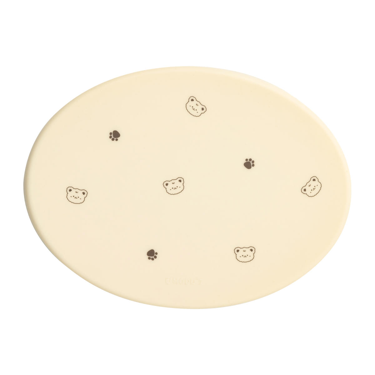 MODU'I Silicone Suction Plate Lid/Tray - Butter (with Bear) 1 S