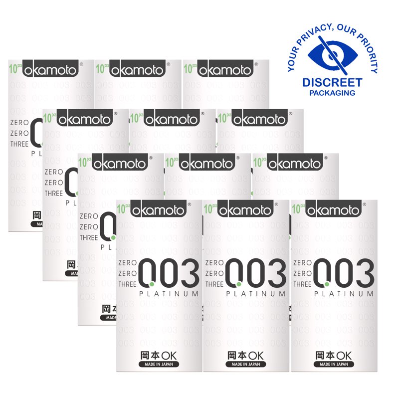 Okamoto [Bundle] 003 Platinum Condoms 12 x 10 S