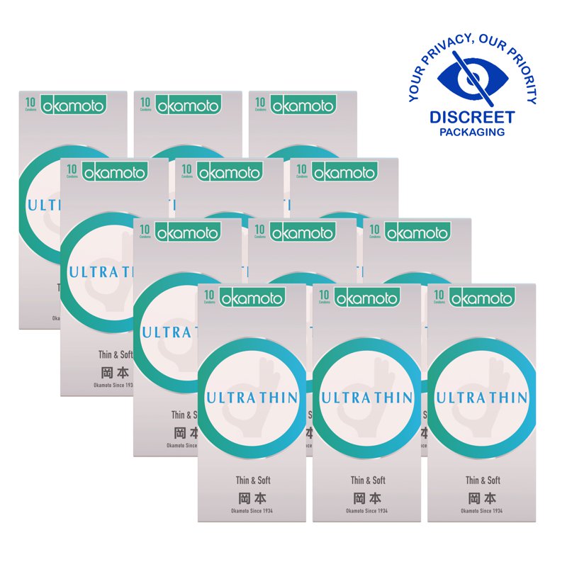 Okamoto [Bundle] OK Ultra Thin Condoms 12 x 10 S