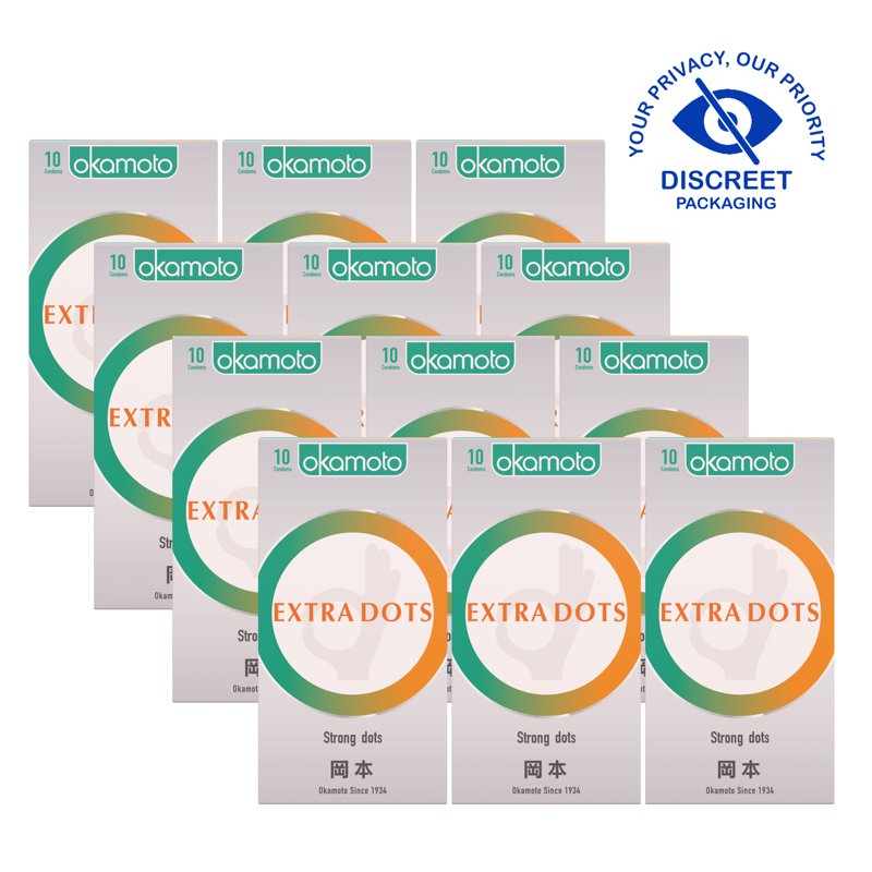 Okamoto [Bundle] OK Extra Dots Condoms 12 x 10 S
