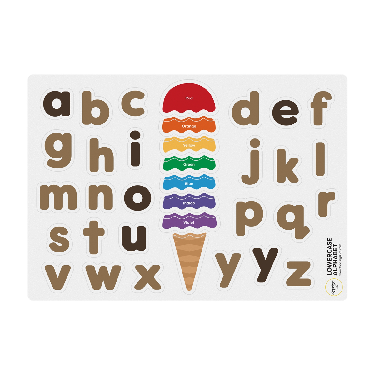 ToppingsKids TOKI Alphabet Magnets - Lowercase
