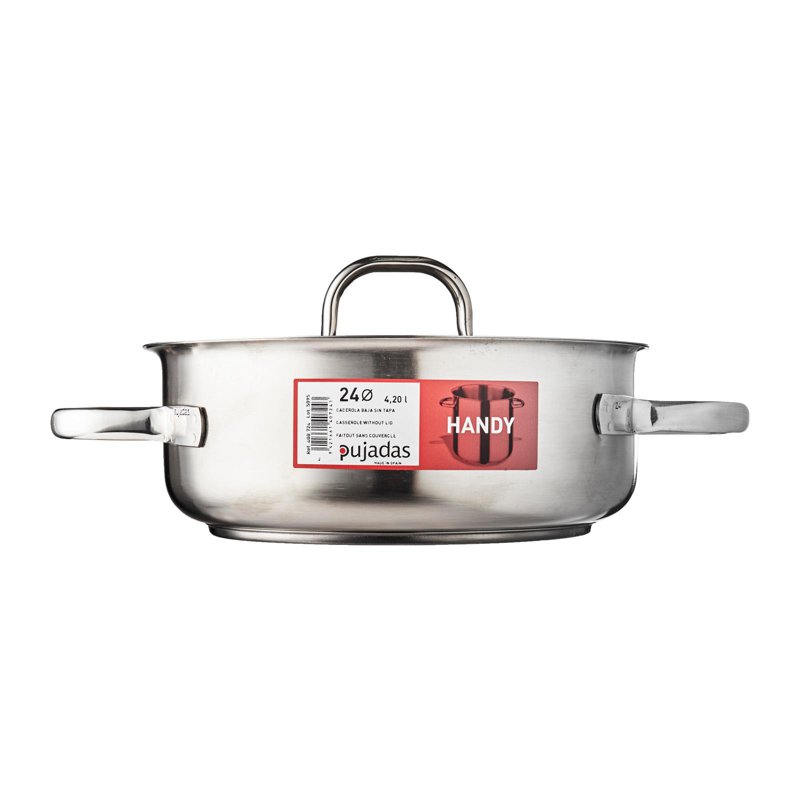 Pujadas Stainless Steel Braiser 4.2 Ltr 24Cm With Lid 1 S