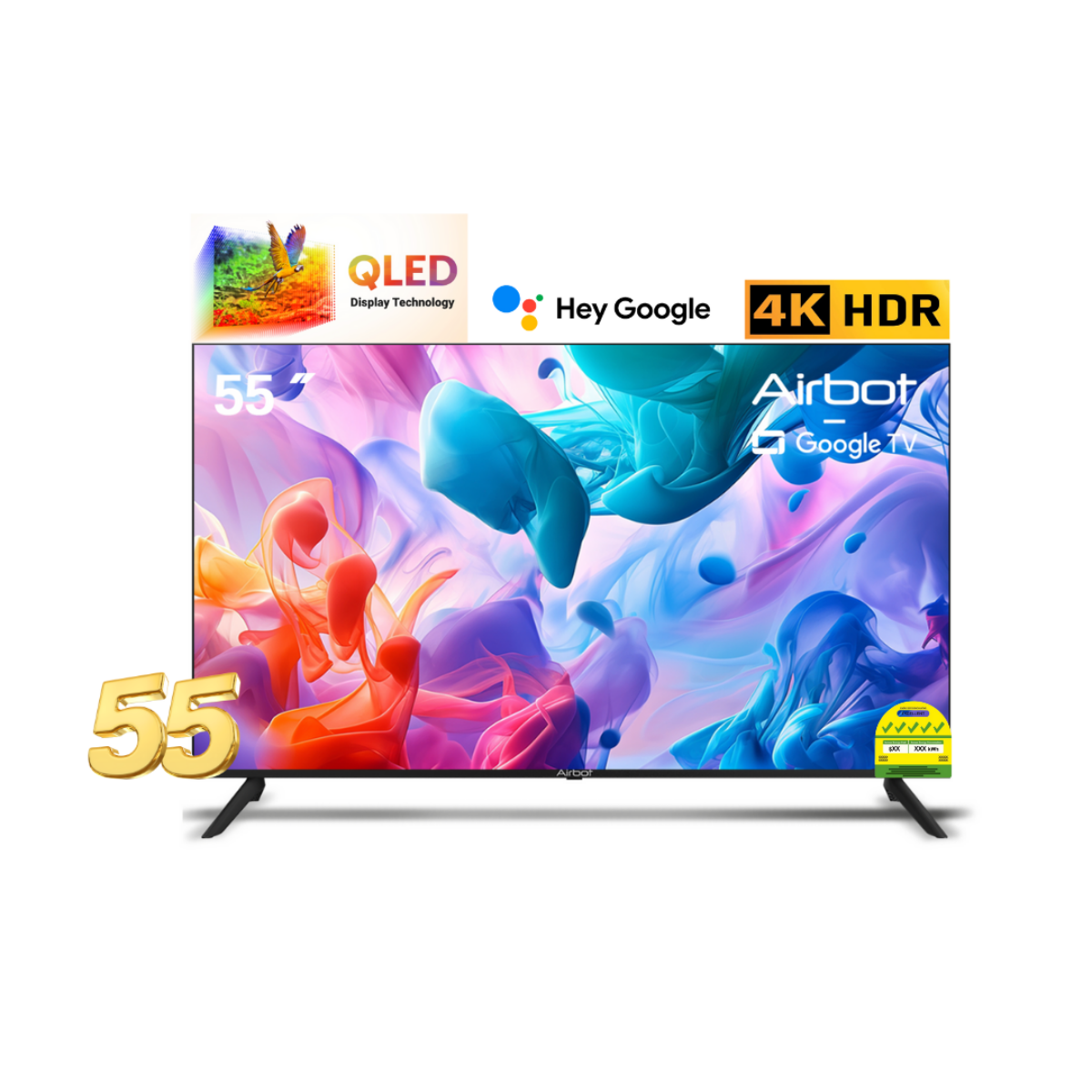 Airbot Q55 Ultra QLED Ai Google 55 inch TV 1 S