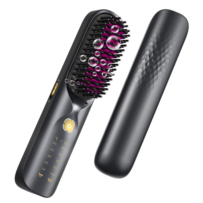 Bopcal Wireless Straight Hair Comb - Black