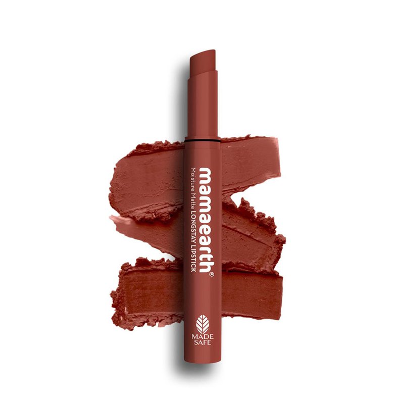 Mamaearth Moisture Matte LongStay Lipstick - Peach Nude (14)