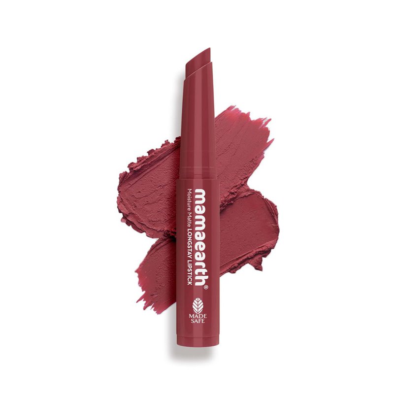 Mamaearth Moisture Matte LongStay Lipstick - Plum Punch (02)