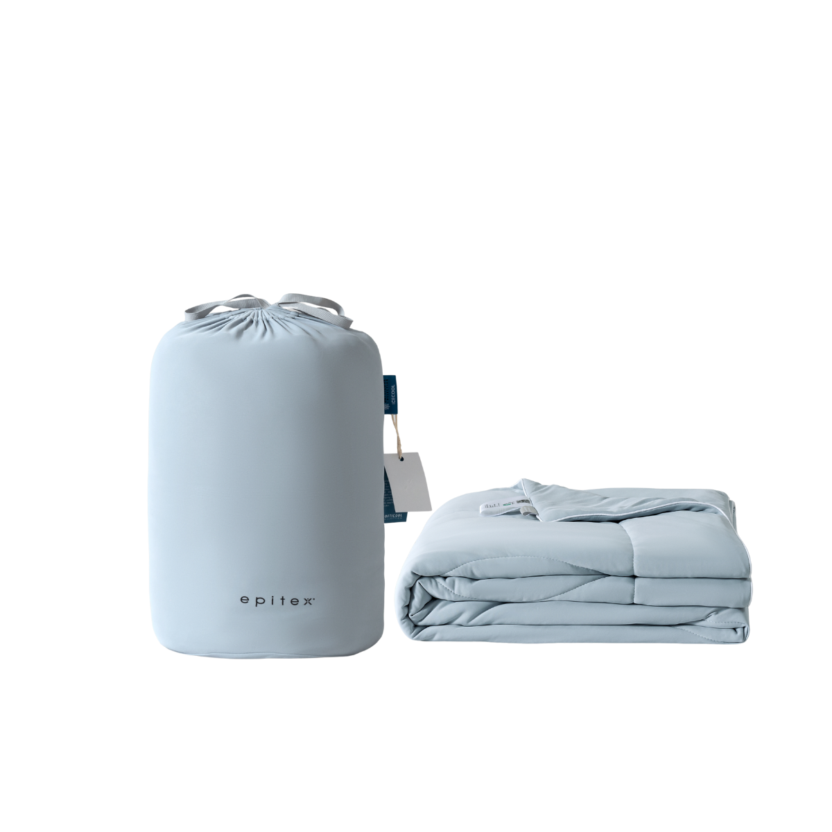 Epitex Softicool Icecool Queen Blanket - Haze Blue 1 S