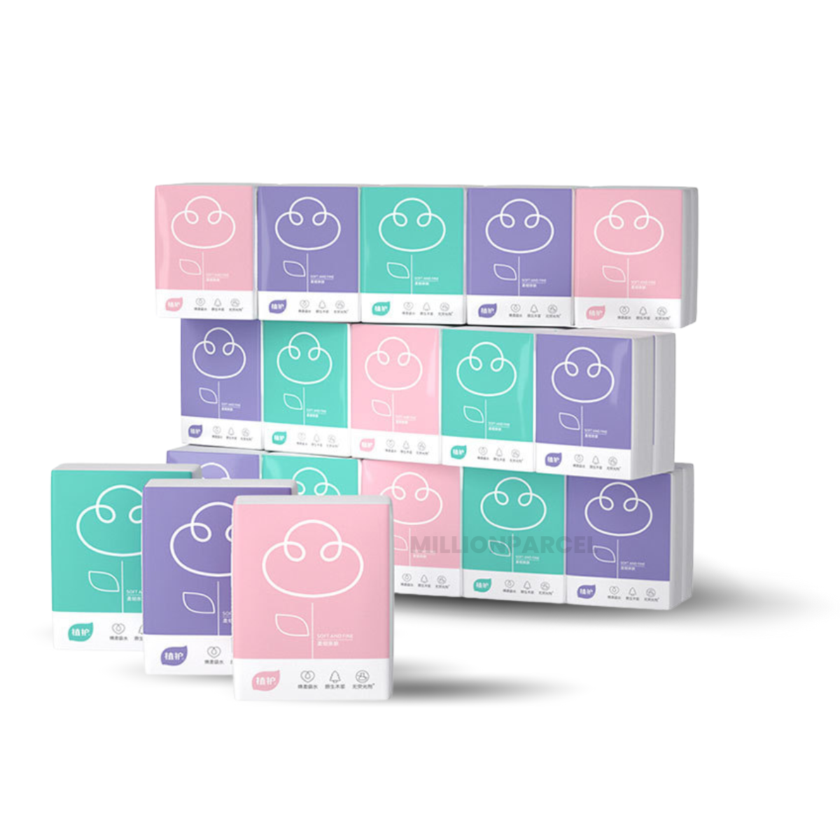 Botare Pocket Tissue Paper 3ply 8 x 7 S