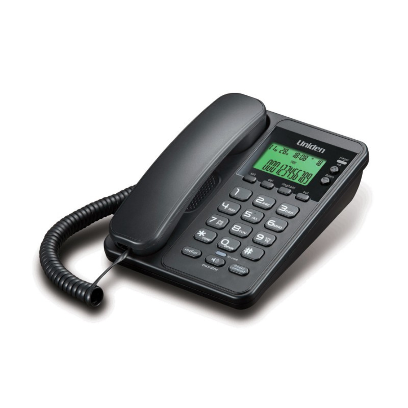 UNIDEN CID One Way Speakerphone Corded Phone (AS6404 BK) 1 S