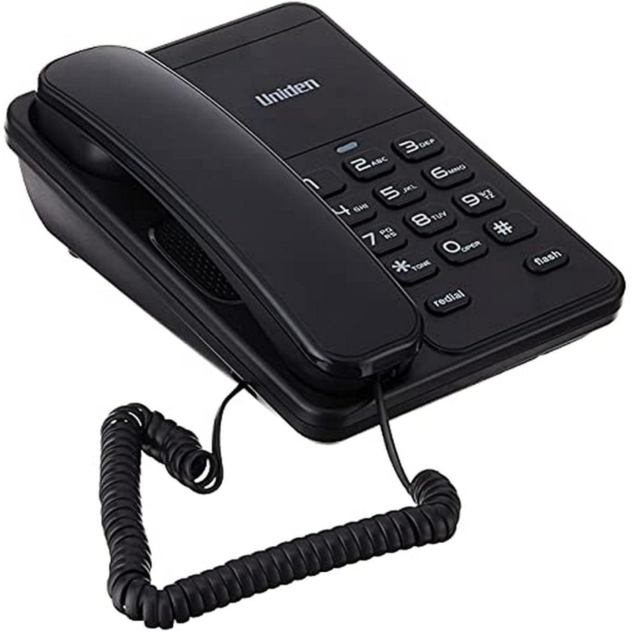 UNIDEN Corded Phone with Message Waiting Lamp (AS7202 BK) 1 S