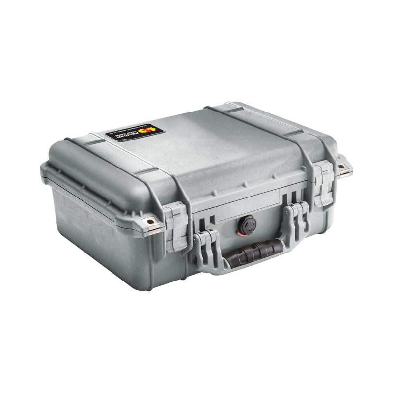 1450 Wheeled Air Carry-On Case with Foam Silver 1 S