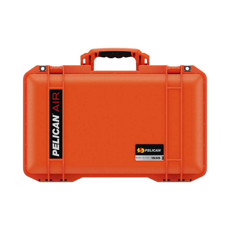 Pelican 1535 Wheeled Air Carry-On Case with Foam Orange 1 S