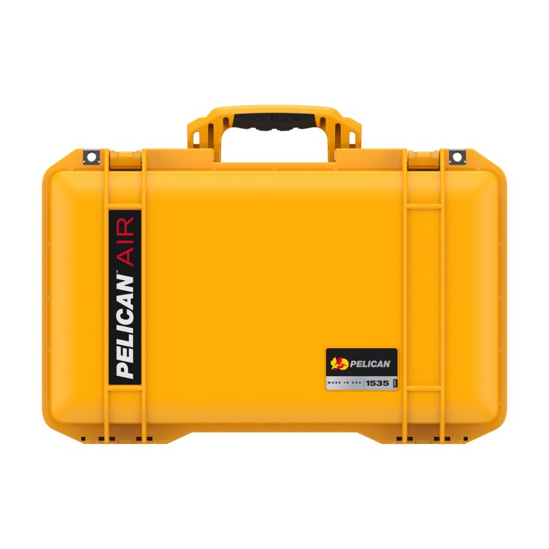 Pelican 1535 Wheeled Air Carry-On Case with Foam Yellow 1 S