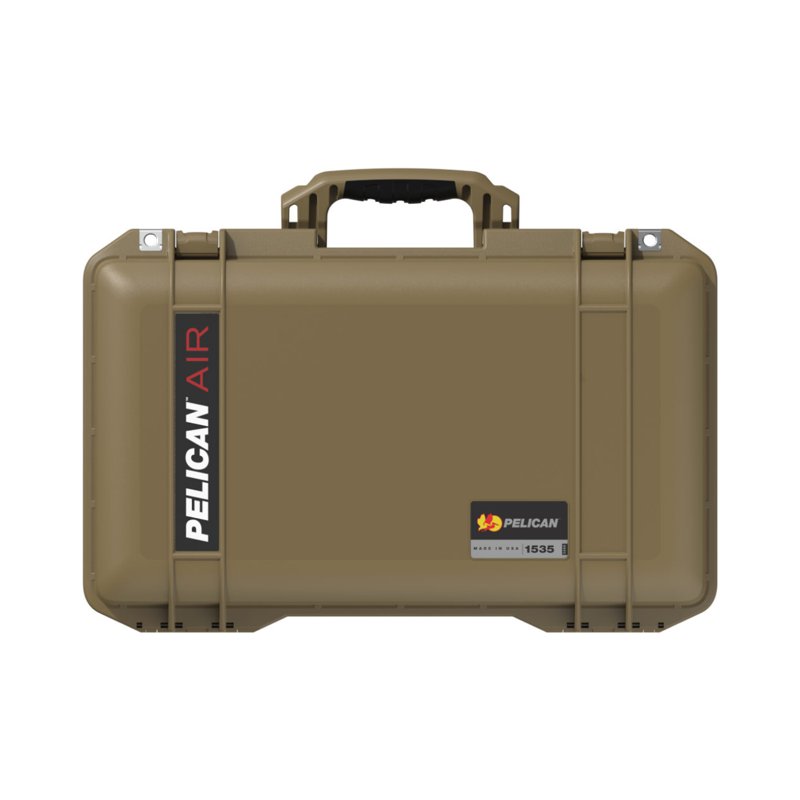 Pelican 1535 Wheeled Air Case with Divider Desert Tan 1 S