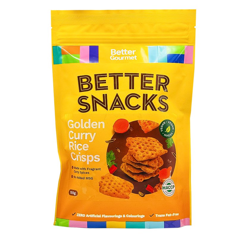 BETTER GOURMET Rice Crisps - Golden Curry