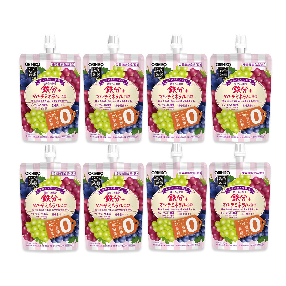 Orihiro Konjac Jelly Pouch - 0 Cal Mixed Grape