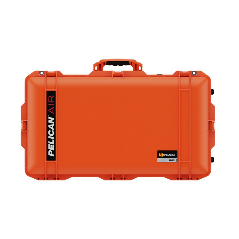 Pelican 1615 Wheeled Air Carry-On Case with Foam Orange 1 S