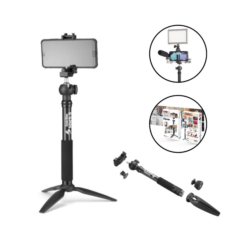 Samurai Go Action Mark II 6 in 1 Vlog Selfie Stick 1 S