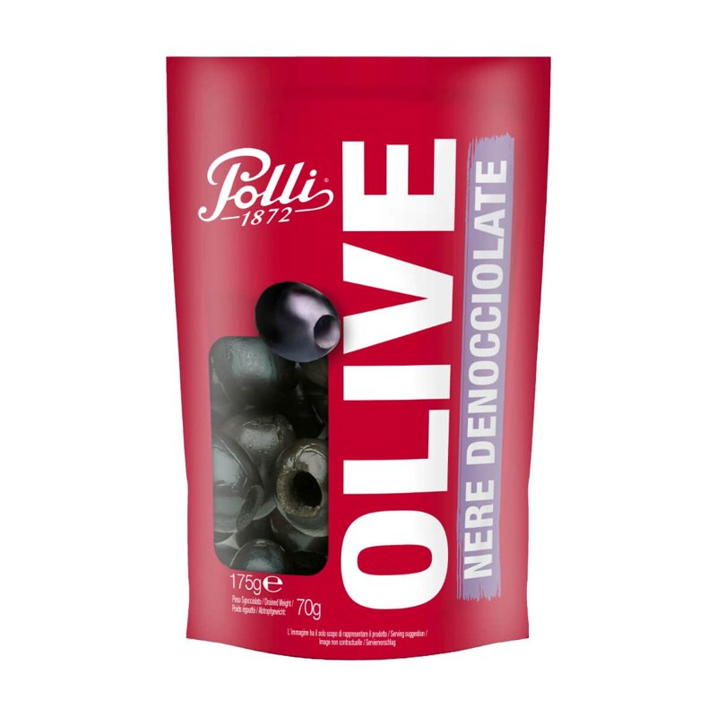 Polli Black Pitted Olives