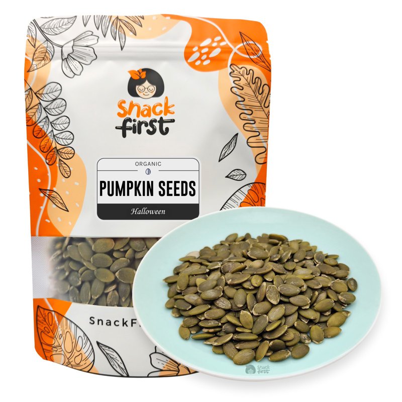 SnackFirst Organic Pumpkin Seeds - Healthy, Natural Snacks