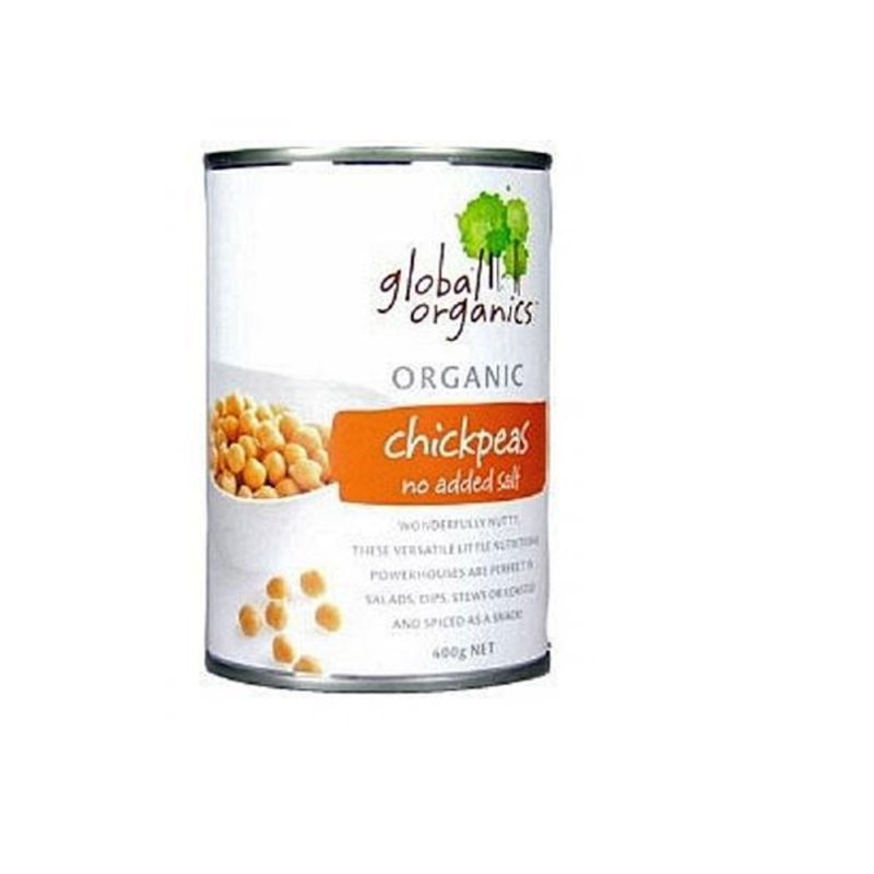 Global Organics Chick Peas - No Added Salt