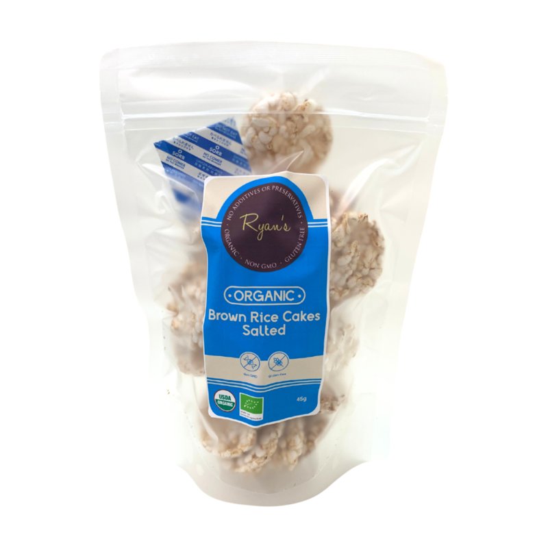 Ryan'S Organic Ryan's Brown Rice Cakes - Salted