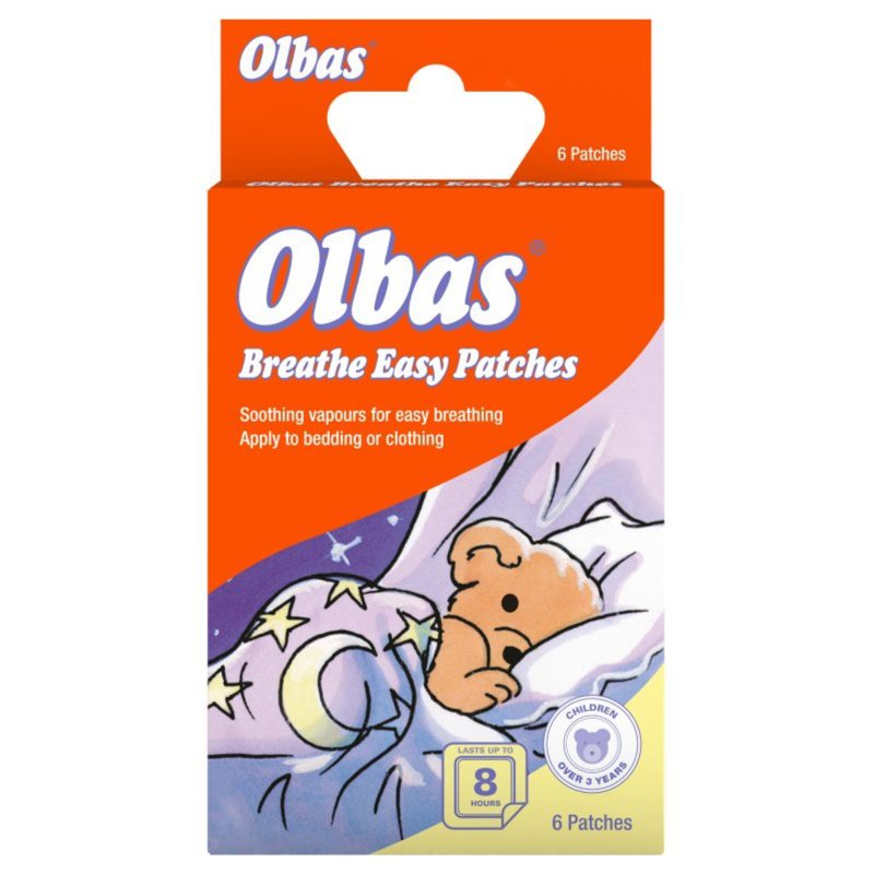 Olbas Breathe Easy Patches (Apply To Bedding Or Clothing) 6 S