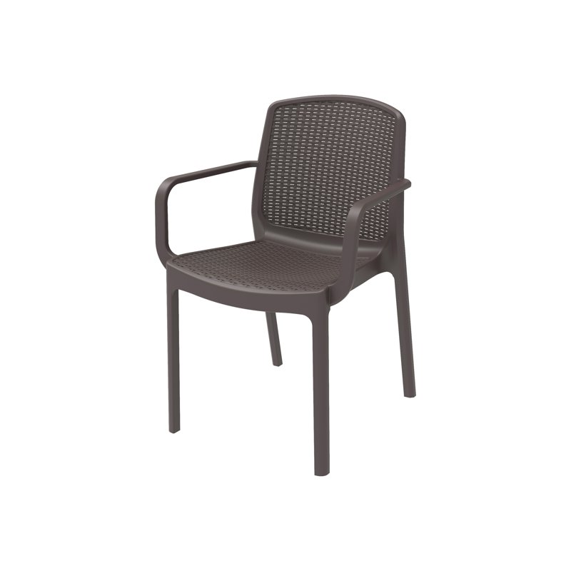 Duramax Cedarattan Armrest Chair - Brown 1 S