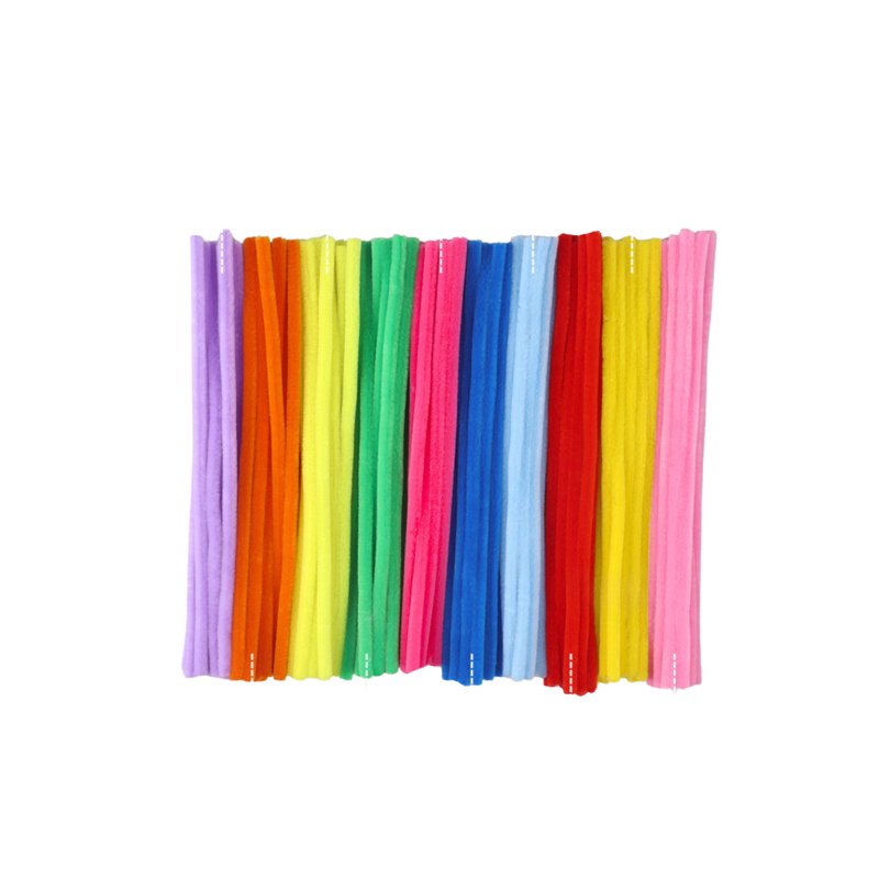 CozyNest Colourful Chenille Stems - Bright Mix 100 S