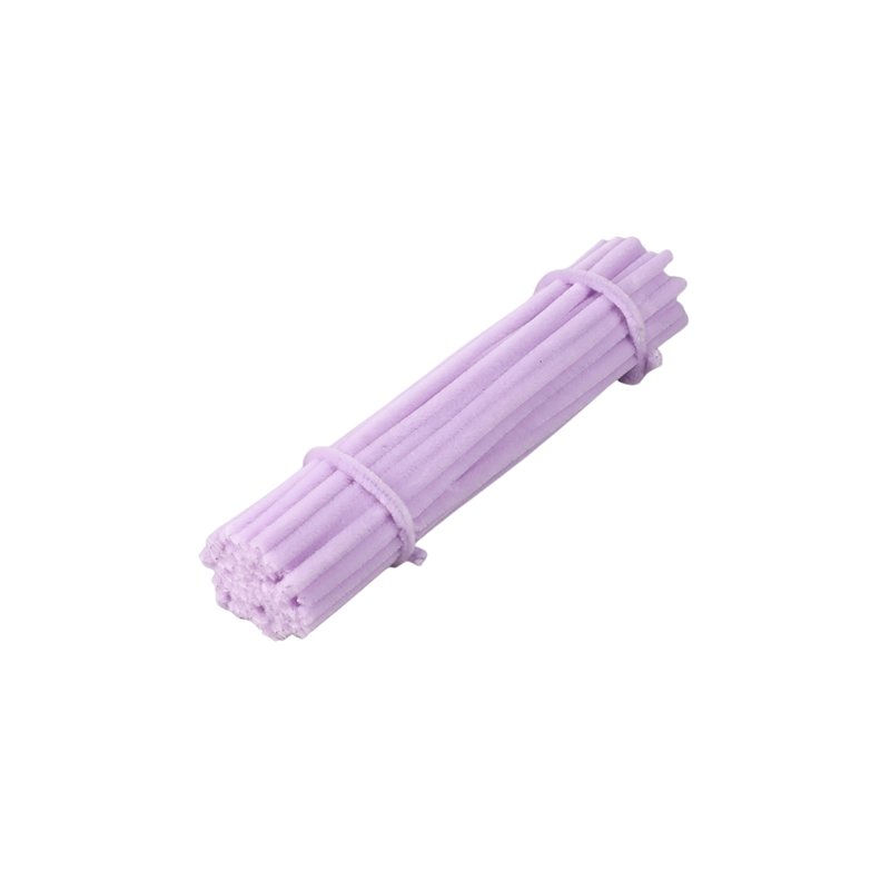 CozyNest Colourful Chenille Stems - Macaron Purple 100 S