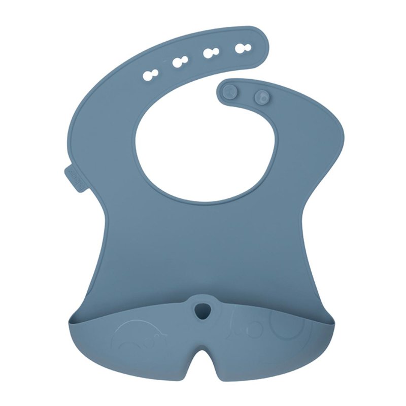 B.Box Silicone Bib - Lullaby Blue 1 S