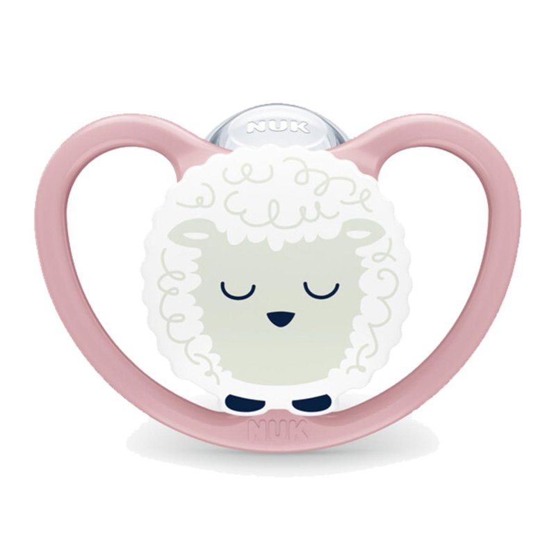 NUK Space Night Soother Pacifier - Sheep (6-18 Months) 1 S