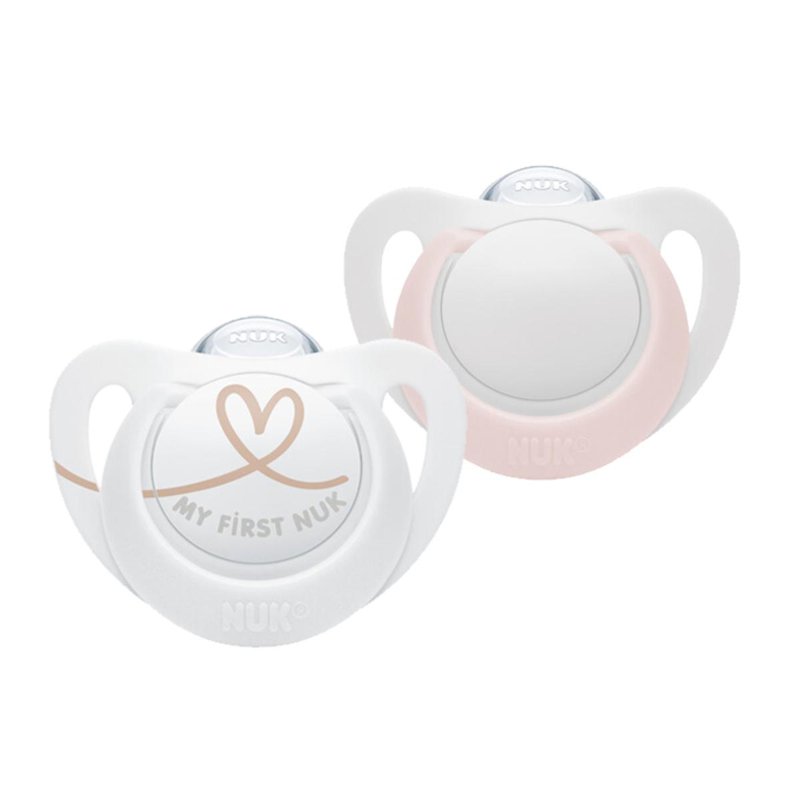 NUK Star Day Silicone Soother Pacifier - Pink 2 S