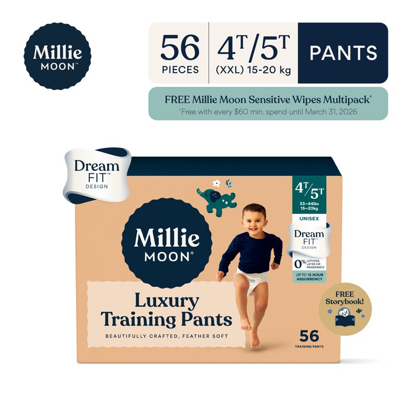 Millie Moon Luxury Diaper Pants - XXL (Carton) 56 S