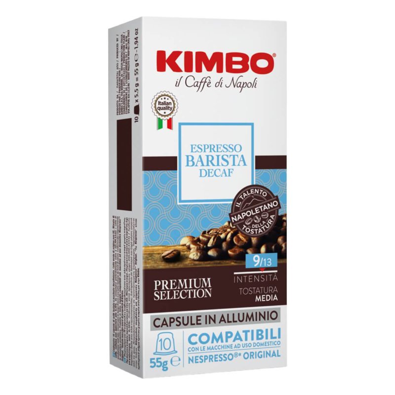 Kimbo Coffee Capsules - Decaffeinated