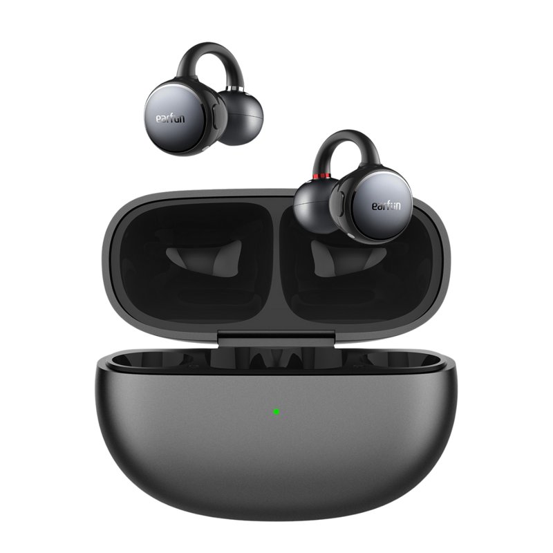 Earfun Clip Open-Ear Wireless Earbuds - Silver Grey