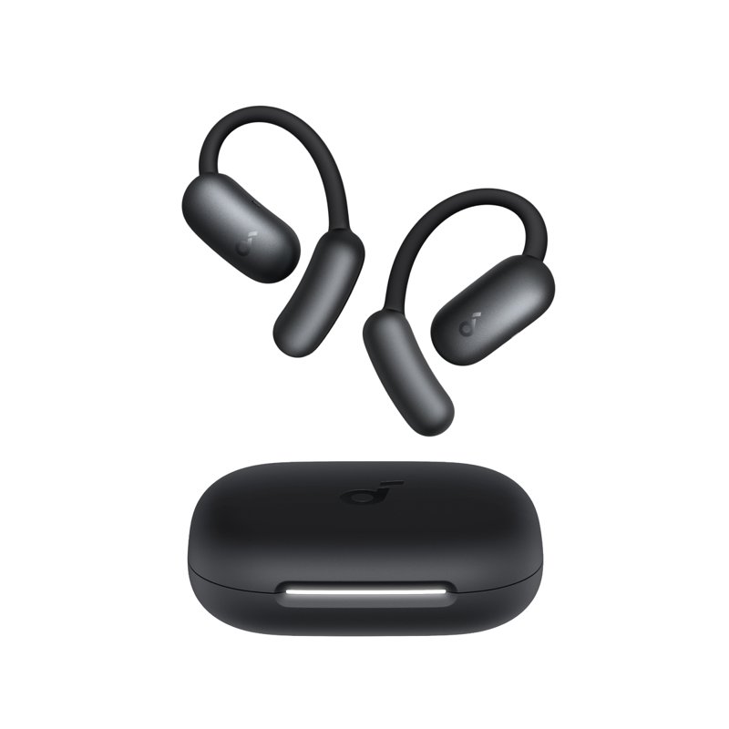 Soundcore AeroFit 2 Open-Ear Wireless Earbuds - Black 1 S