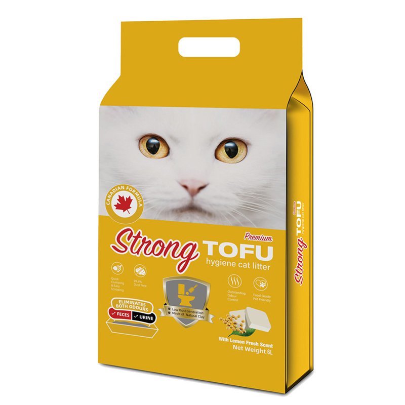 Strong Tofu Hygiene Cat Litter - Lemon Fresh Scent