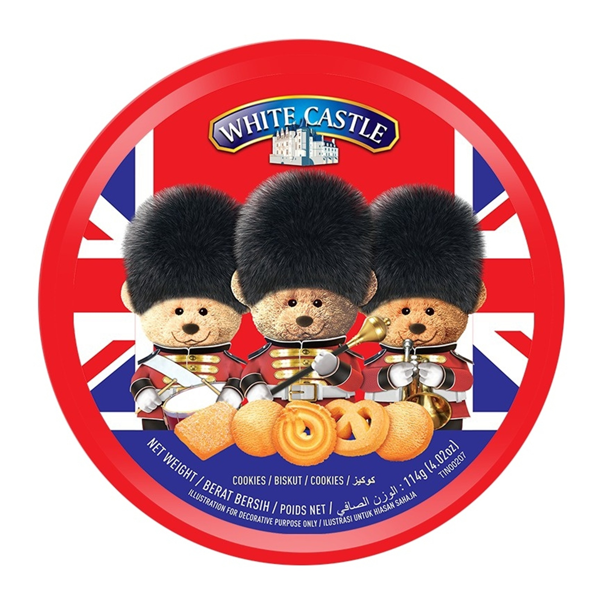 WHITE CASTLE Butter Cookies (Teddy Bear)