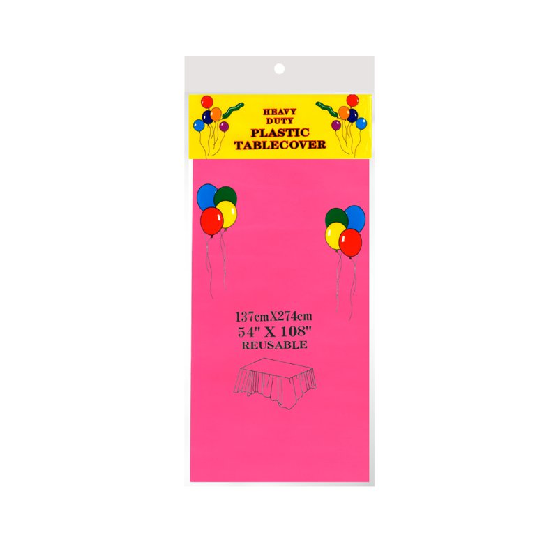 Wistech Home Disposable Tablecloth - Barbie Pink