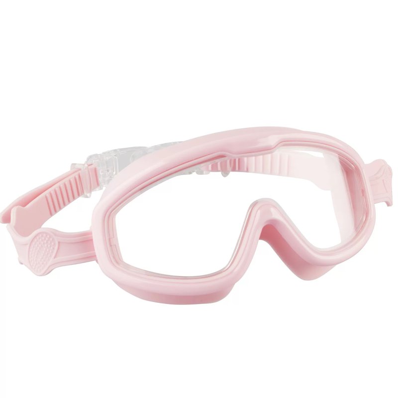 Cubble Anti-fog Wide Vision Swimming Goggles (White/Pink)