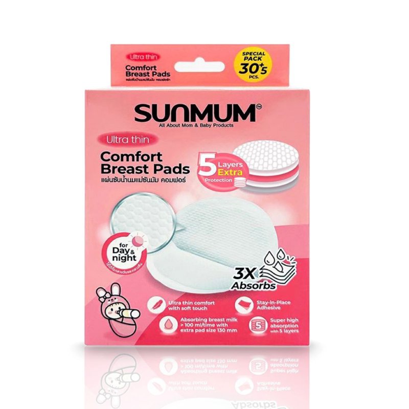 Sunmum Nursing Breast Pads - Ultra Thin & Comfort 35 S